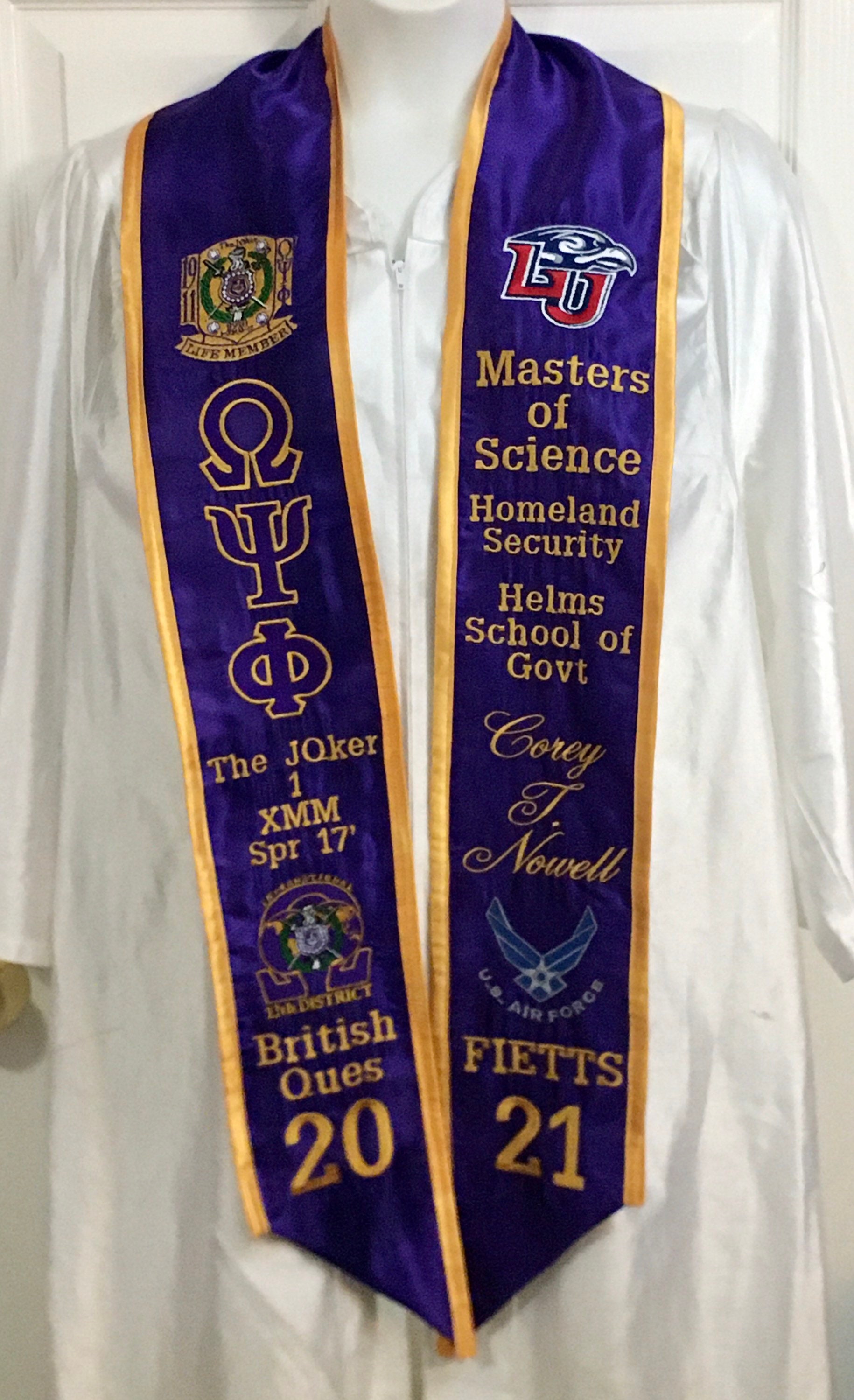 Graduation Stole/ College Graduation Stole/ Personalized Etsy