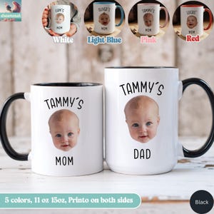 Custom Baby Face Mug, Personalized Baby Face Photo Coffee Mug, Custom Kids Photo Mothers Day Mug, Personalized photo Mug For Dad
