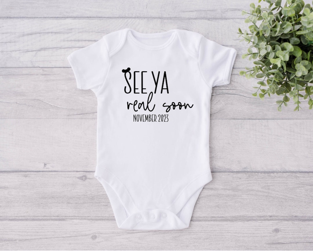 See Ya Real Soon Custom Pregnancy Announcement, Custom Pregnancy ...