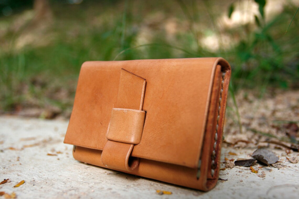Handmade Leather Card Holder Made to Order Etsy