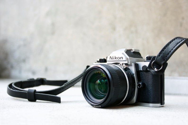 Black Premium Camera Neck Strap RING Made to Order Etsy