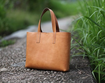 Handmade Leather Tote Bag - made to order