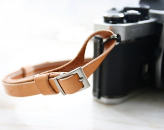 Natural Tan Premium Camera Neck Strap - made to order
