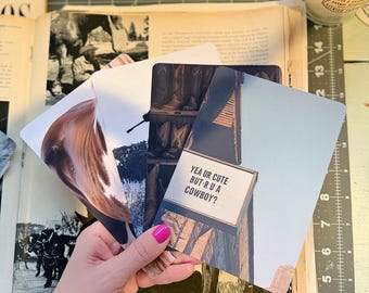 Western Kindle Inserts | Retro Ranch Photography, Cowgirl (Set of 8)