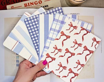 Americana Kindle Case Insert | Gingham, Stripes & Bow Design | Paperwhite, Basic, Colorsoft