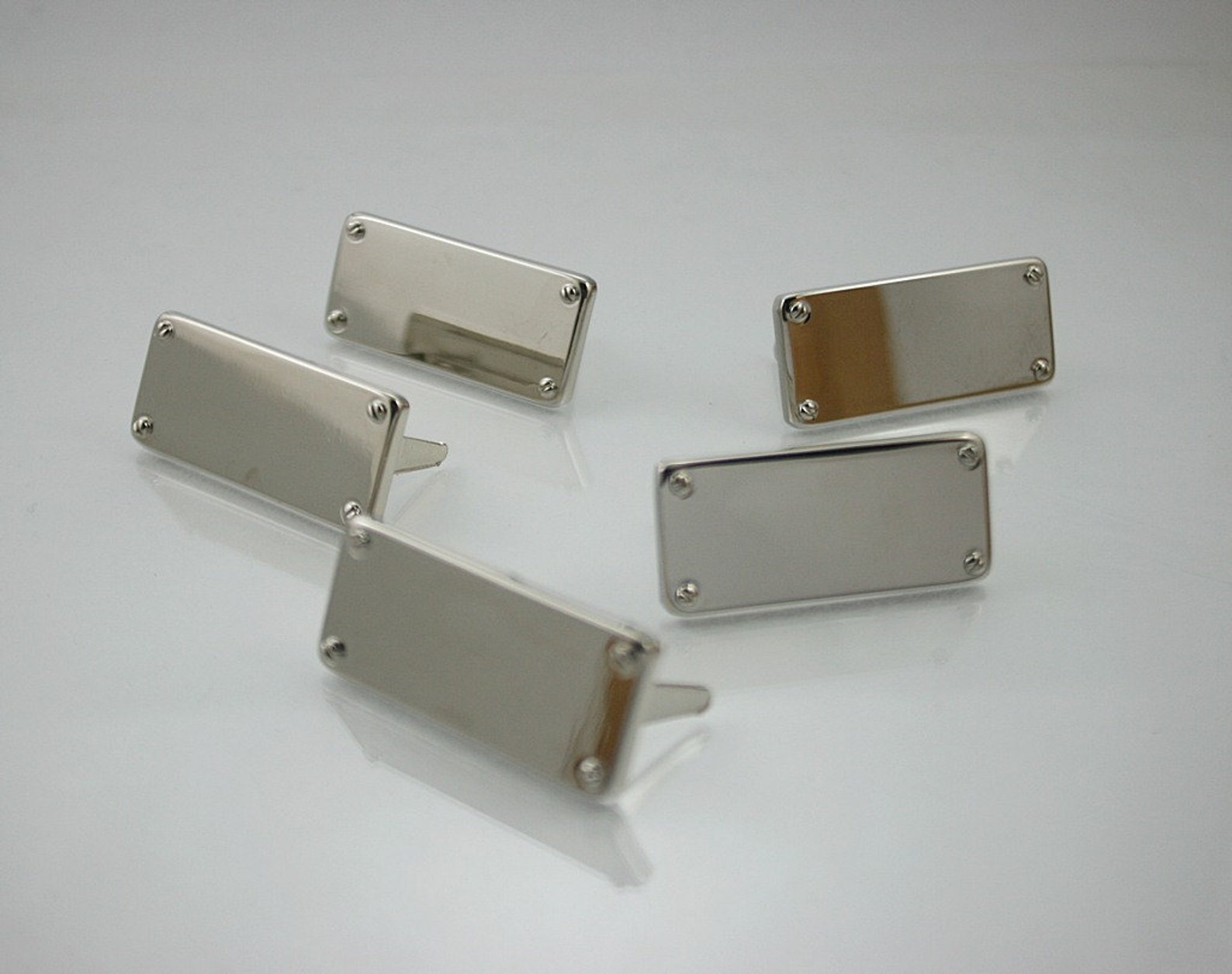 Blank Metal Name Tags Name Badges Zinc Silver Tone Size 14 x Etsy