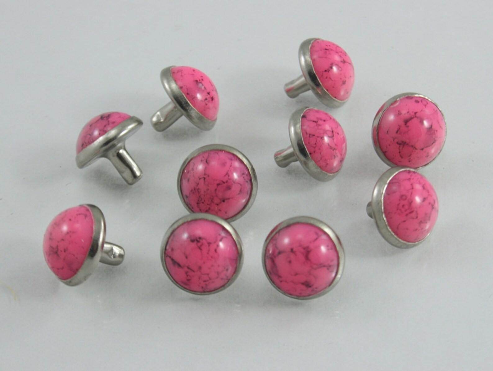 Pink Turquoise Synthetic Rapid Rivet Decorative Rivets 11 mm. Etsy