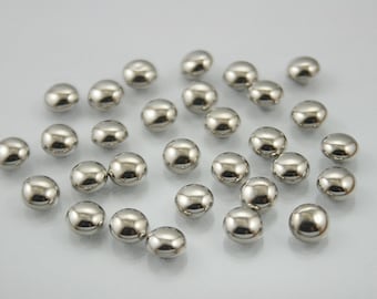 Dome Rapid Rivets Studs Decorative Rivets Silver Tone 6 mm. 500 pcs.
