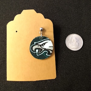 Handcrafted Philly Birds Fabric Men&#39;s Earring (single)