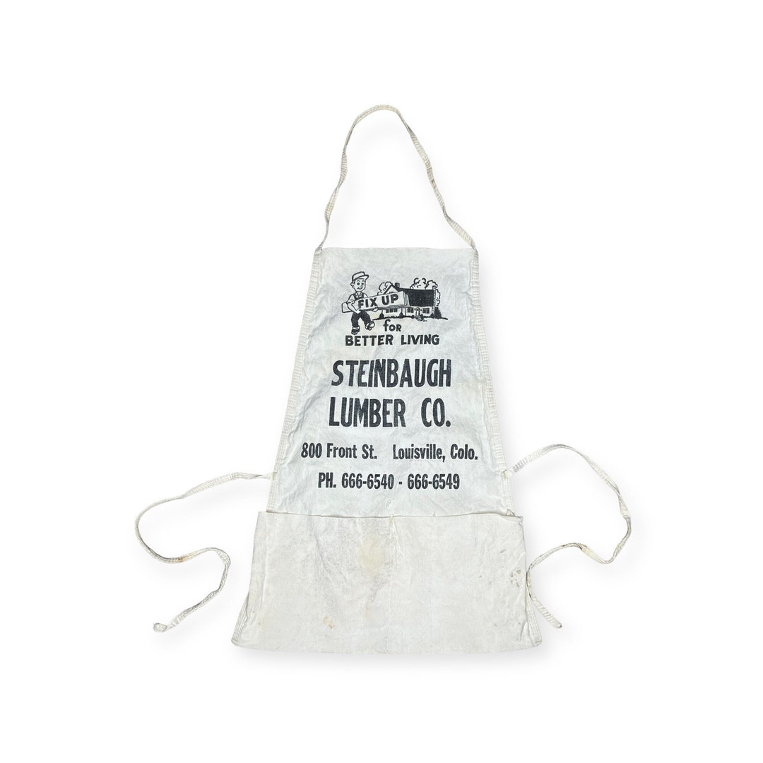 Vintage Steinbaugh Lumber Co. Canvas Work Apron Louisville CO Etsy