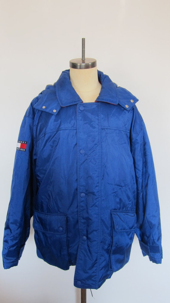 tommy hilfiger blue down jacket