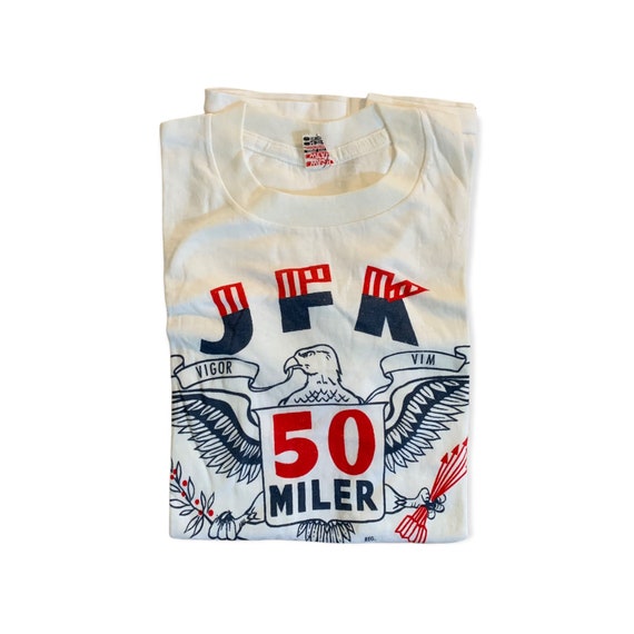 Vintage NOS 60's RARE JFK 50 Miler T-shirt Size M - image 5