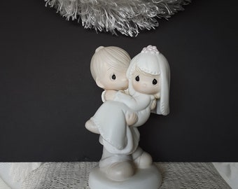 Enesco Figurine 1988 Here Comes The Bride /& Groom God Bless Em NO Box Lucie Attwell w FREE Shipping