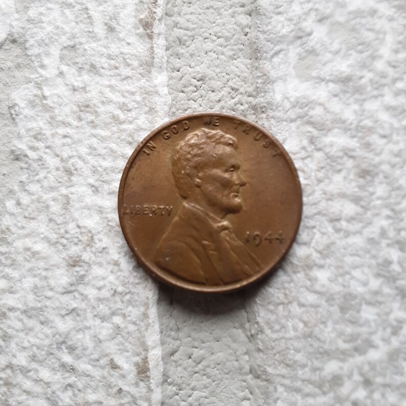 Download 1944 Wheat Penny No Mint Mark Vintage Lincoln Copper Penny | Etsy