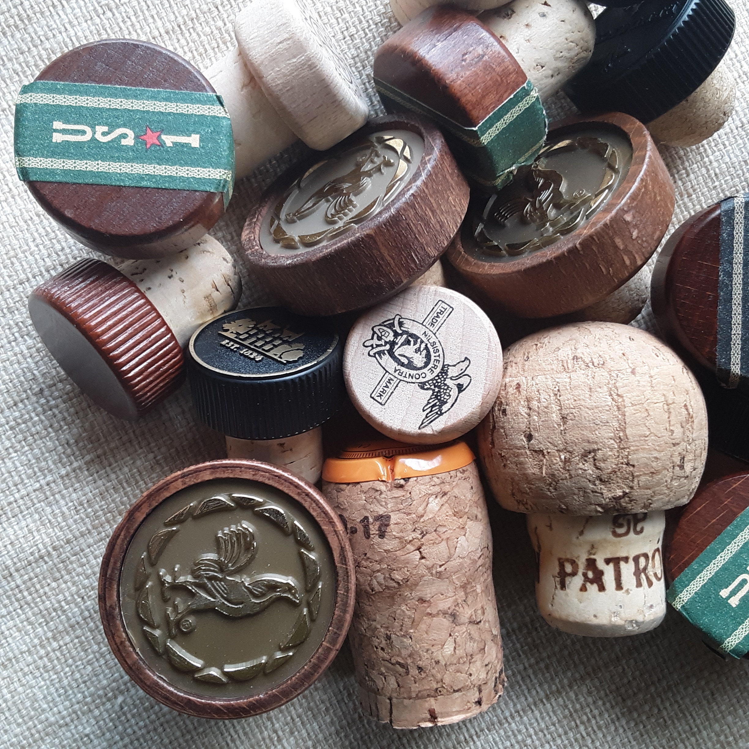 Wine Cork Stopper Lot Used Wine Bottle Stoppers Decor Craft Etsy