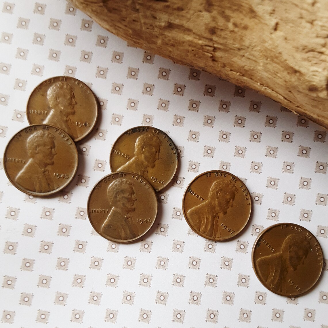 Download 1940's Wheat Pennies No Mint Mark Vintage Lincoln Copper | Etsy