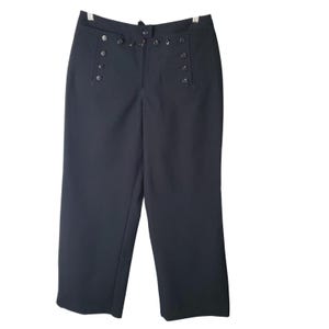Navy 13 Button Pants - Etsy Navy 13 Button Pants - Etsy