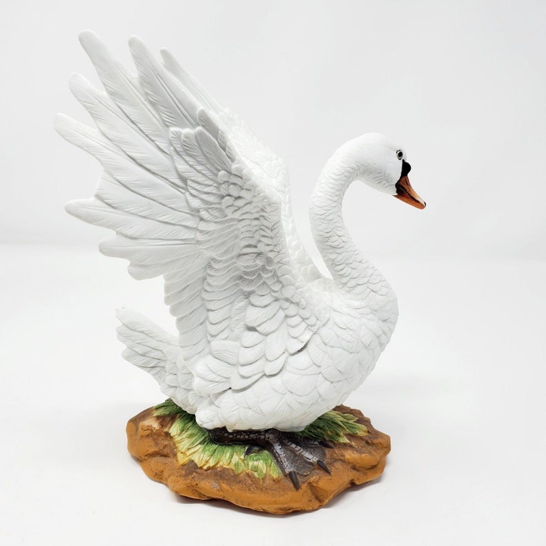 Mute Swan Andrea Par Sadek Porcelain Antique Collectible Etsy