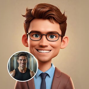 Personalized AI Cartoon Portrait | Custom Digital Avatar | Professional 3D Character Art | Instant Download | Digital Artwork