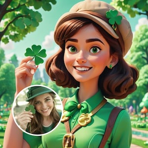 カスタム 3D ピクサー スタイルの漫画ポートレート、写真からパーソナライズされたデジタル アート、カップル、家族、友人へのユニークなギフト