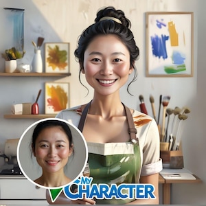 Custom Digital Portrait, Personalized Cartoon Avatar, Artistic Painting, Hand-Drawn Character, Custom Gift for Artists