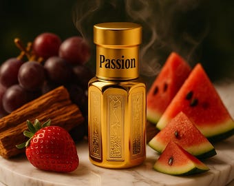Dahab Aromas Passioin Perfume Oil Long Lasting 100% Alcohol Free Grapefruit Cedar