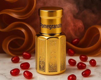 Olejek perfumowany Dahab Aromas Pomegranate Musk o długotrwałym działaniu, w 100% bezalkoholowy, z granatem i piżmem, karmelem