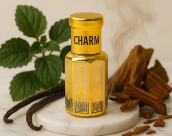 Dahab Aromas Charm Perfume Oil Long Lasting 100% Alcohol Free Vanilla Patchouli Sandalwood
