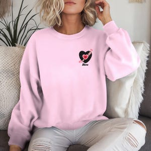 Retro Vinyl Love Sweatshirt - Vintage Music Album Long Sleeve, Unisex Jumper, Hipster Pullover,Valentines, Cozy Sweater Shirt, Music