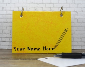 Index Card Binder, Writers Note Organizer, Teacher Appreciation Gift, 3x5 and 4x6