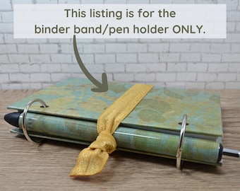 Binder Band Pen Holder for Index Card Binders