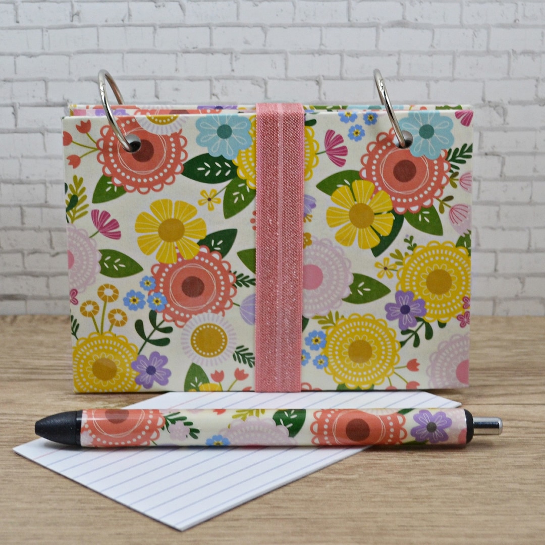 Index Card Binder 3X5 Gift Set, Spring Blossoms, Recipe Cards ...