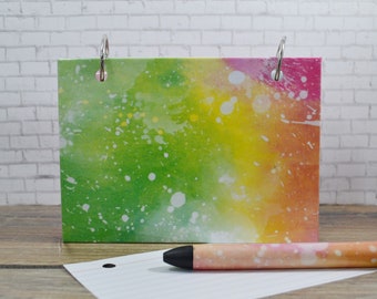 Summer Rainbow Index Card Binder Set to Keep Your Notes and Information Organized at School, Home or Business