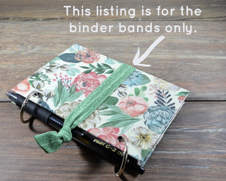 Binder Band Pen Holder for Index Card Binders Etsy