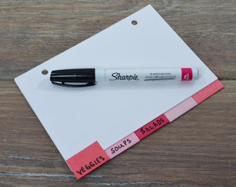 Oil Based Pen for Laminated Tab Dividers made for Index Card Binders