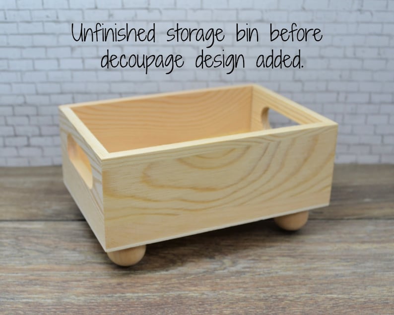 Storage Bin, Faux Ship Lap Design, Index Card Desk Organizer, Kitchen Recipe Holder image 7