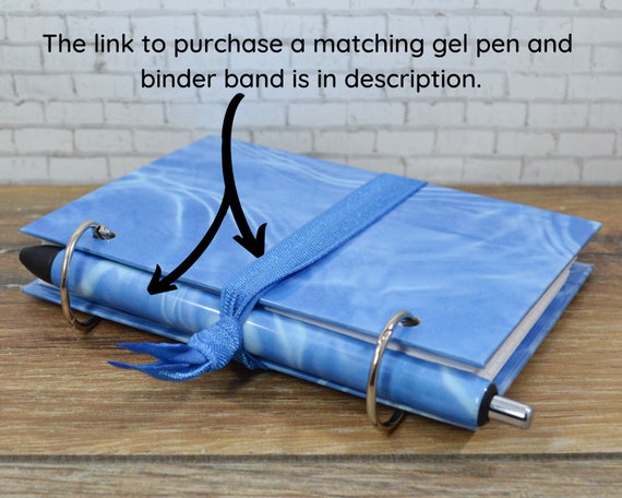 Index Card Binder, Personalized Note Organizer With Tab Dividers 