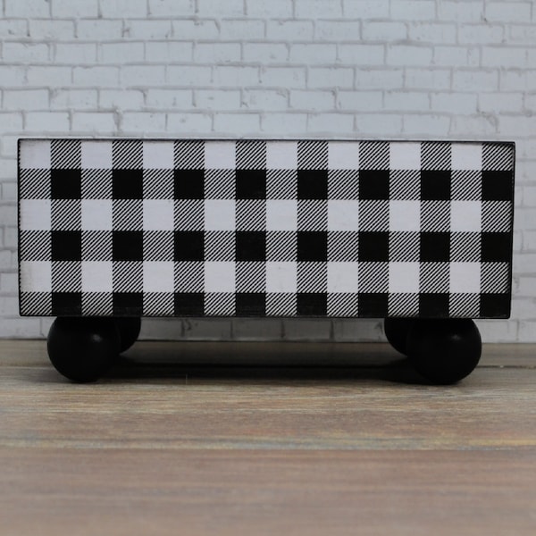 Buffalo Plaid Kitchen Decor Etsy