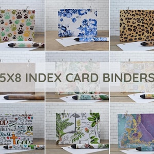 5x7 index card binder Amazon.com : SHANGRLA Large 5x8 and 5x7 Index Card Binder Holder with Clear  Plastic Sleeves – 90 Pocket A5 6-Ring Binder for Flashcards, Postcards, Recipe  Cards – Small Storage Organizer with Sheet