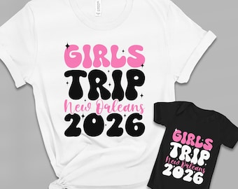 Girls Trip New Orleans 2026 Matching T-Shirts | Bachelorette Party Tees
