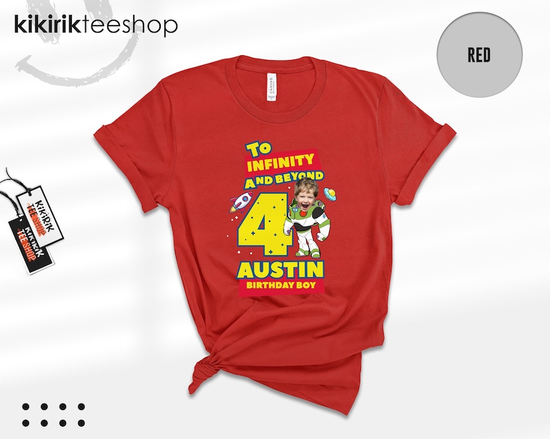 Anpassad fototröja med Toy Story-motiv, Buzz Lightyear-familjematchande t-shirts (T-shirt/sweatshirt) bild 12
