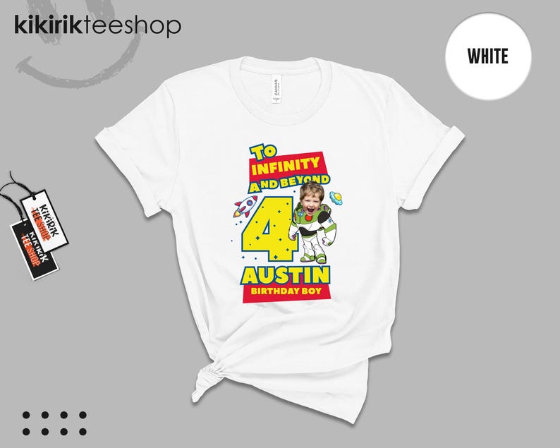 Anpassad fototröja med Toy Story-motiv, Buzz Lightyear-familjematchande t-shirts (T-shirt/sweatshirt) bild 2