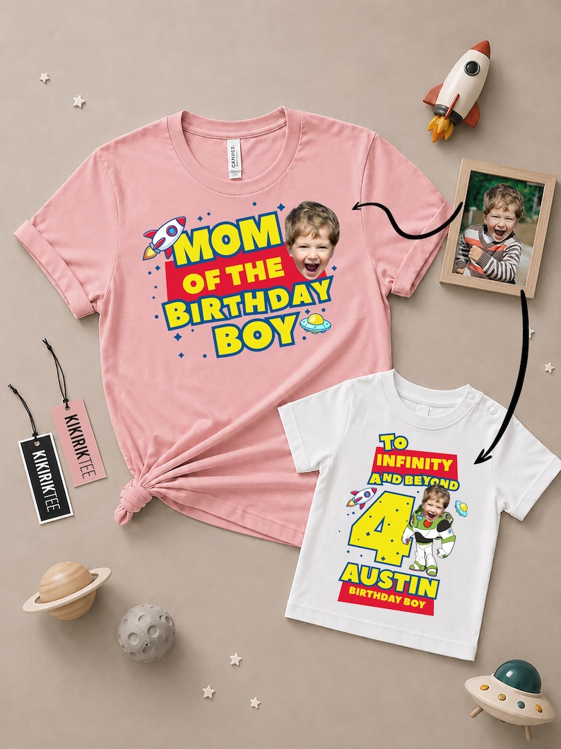 Anpassad fototröja med Toy Story-motiv, Buzz Lightyear-familjematchande t-shirts (T-shirt/sweatshirt) bild 1