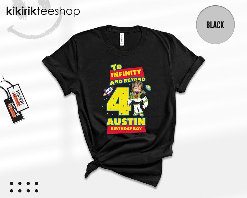 Anpassad fototröja med Toy Story-motiv, Buzz Lightyear-familjematchande t-shirts (T-shirt/sweatshirt) bild 3