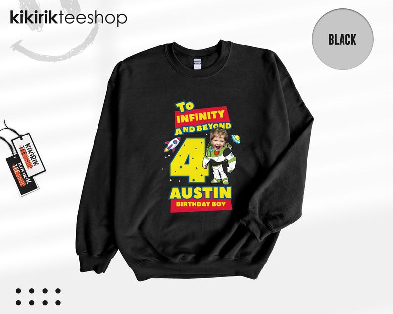 Anpassad fototröja med Toy Story-motiv, Buzz Lightyear-familjematchande t-shirts (T-shirt/sweatshirt) bild 13