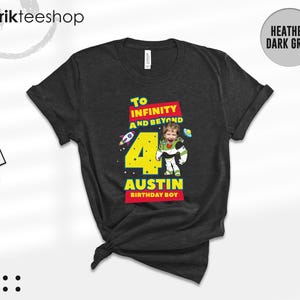 Anpassad fototröja med Toy Story-motiv, Buzz Lightyear-familjematchande t-shirts (T-shirt/sweatshirt) bild 4