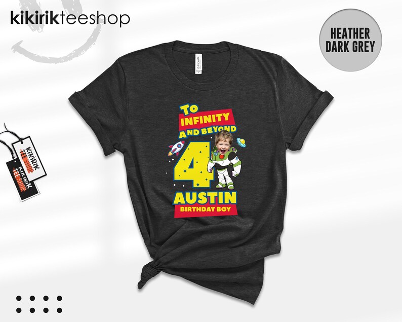 Anpassad fototröja med Toy Story-motiv, Buzz Lightyear-familjematchande t-shirts (T-shirt/sweatshirt) bild 4