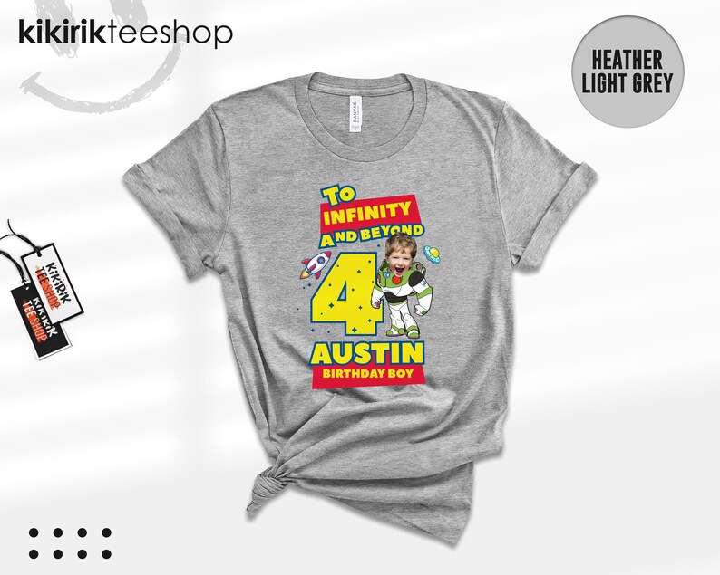 Anpassad fototröja med Toy Story-motiv, Buzz Lightyear-familjematchande t-shirts (T-shirt/sweatshirt) bild 6