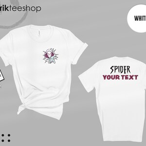 Custom Spider Gwen Shirt, Personalized Spiderman Sweatshirt, Matching Mom and Daughter Tee, Girls Spider Birthday Outfit, Custom Name Tee image 5