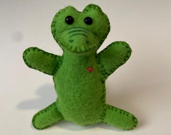 Handmade Stuffed Animal: Cory the Alligator